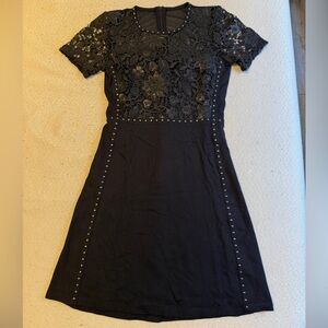 French Connection Black Lace Dress